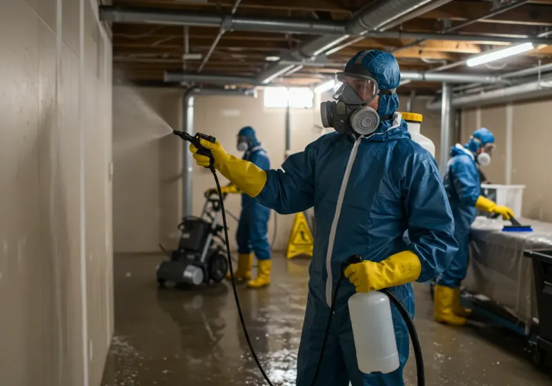 Basement Sanitization and Antimicrobial Treatment process in Halifax, NC